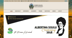 Desktop Screenshot of chrishanidm.gov.za